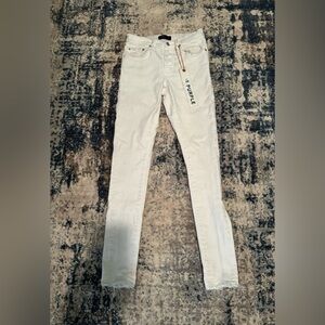 White Purple Jeans size 28